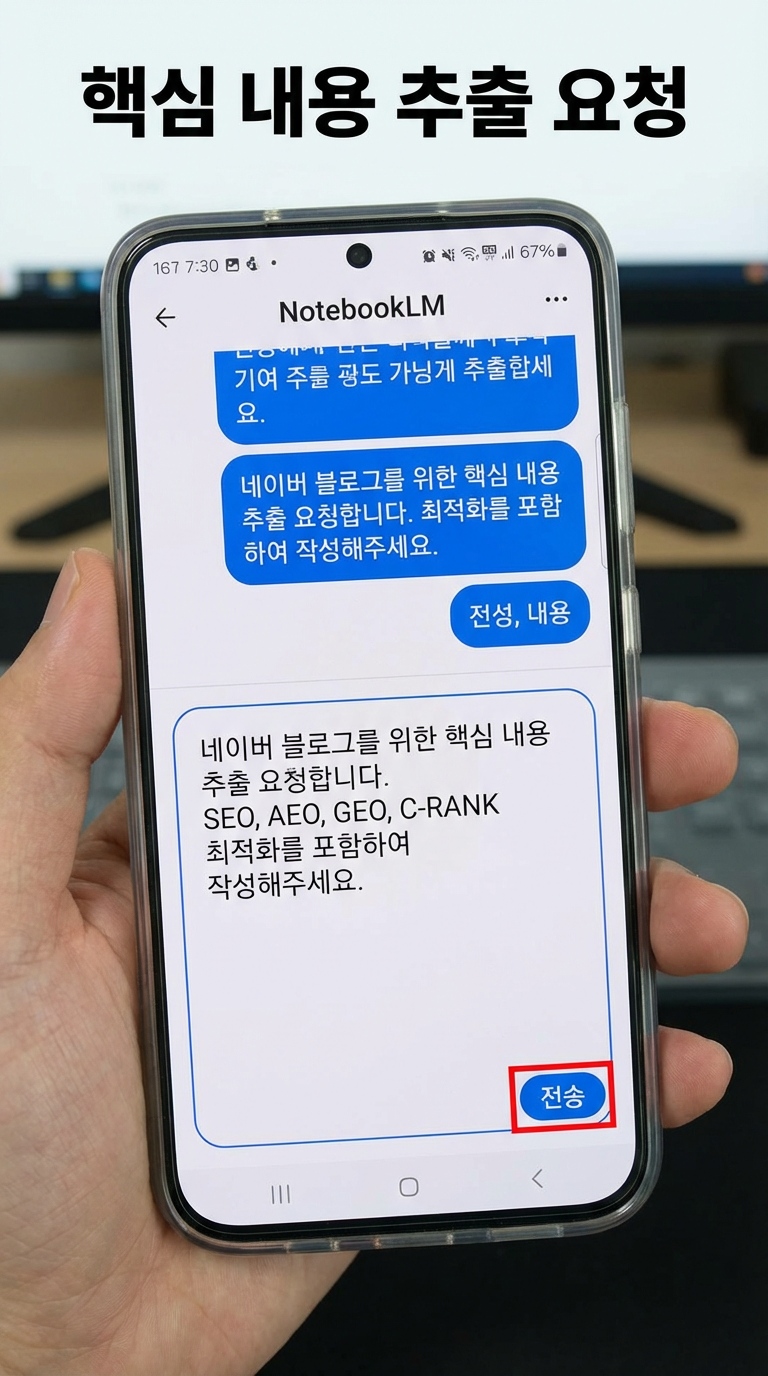 핵심 내용 추출 요청